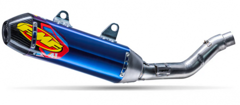 CRF250R'25-27 FACTORY 4.1 RCT TITANIUM ANODIZED SL (Slip-On) W/ CARBON CAP
