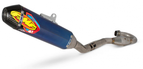 CRF250R'25-27 FMF FACTORY 4.1 RCT TITANIUM ANODIZED FULL SYSTEM W/ CARBON END CAP