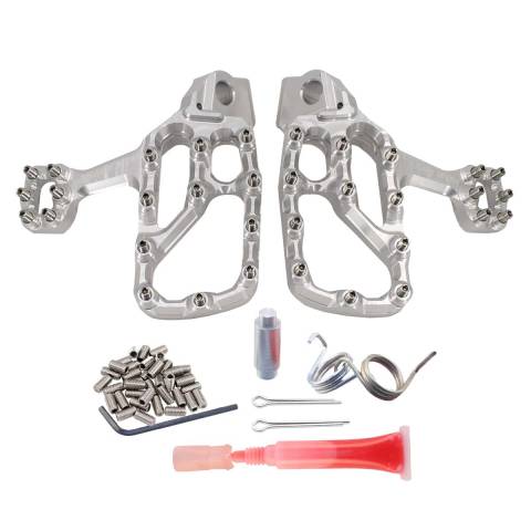 CRF450X'19-26 Fastway EXT Footpegs Silver