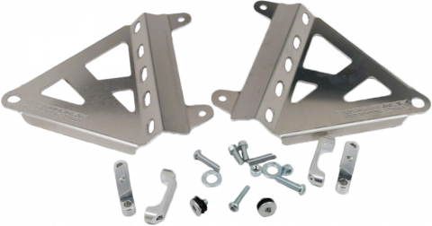 CRF250R'25-26 Works Connection Radiator Braces Silver