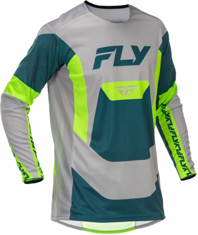 Fly Racing Lite Jersey Grey/Lime/Teal