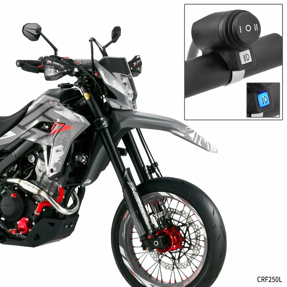 CRF250L'12-20 Zeta LED Fog Lights White/Yellow : CRF's Only
