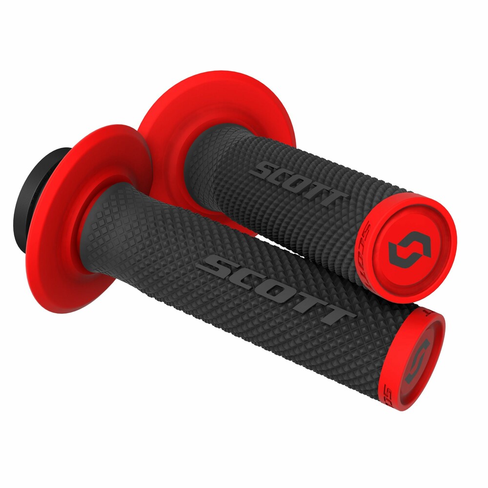 Scott SX2 Lock-On Grips Black/Red | CRF's Only
