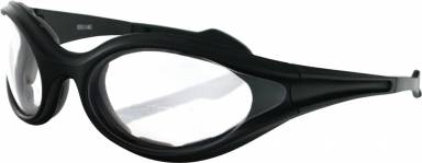Main image of item: BOBSTER FOAMERZ SUNGLASSES BLACK W/CLEAR LENS