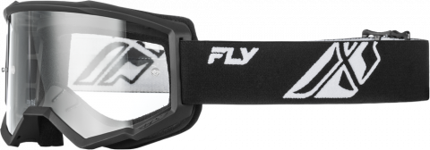 Fly Racing Goggles - Focus Black/White w/Clear Lens