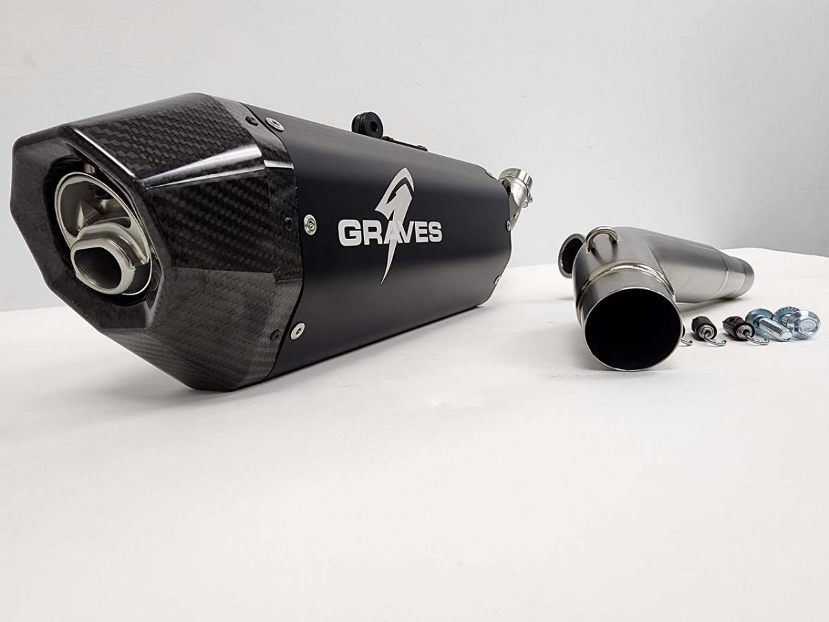 【tama様】 lithium crf matte dark titanium CRF450L/RL'19-26 Graves Titanium Exhaust Black : CRF's Only