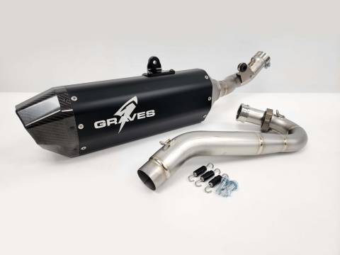 CRF450L/RL'19-26 Graves Titanium Exhaust Black