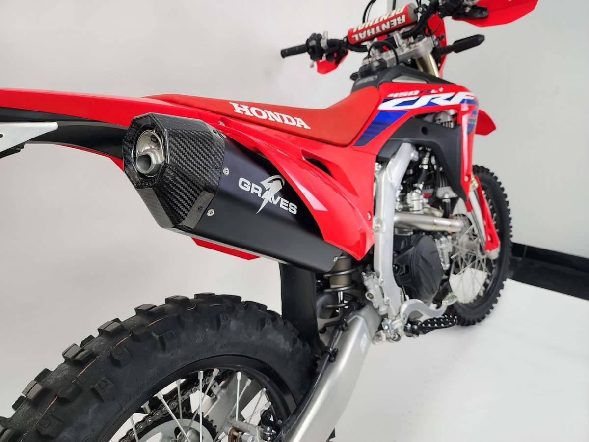 CRF450L/RL'19-26 Graves Titanium Exhaust Black : CRF's Only