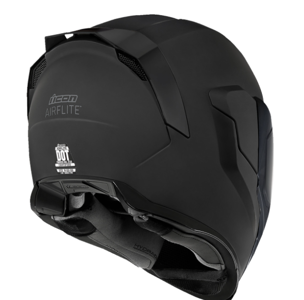 icon airframe rubatone motorcycle helmet Airflite Dark - Matt Black / 59-60cm dentrées Icon Airflite Icon Airframe Carbon