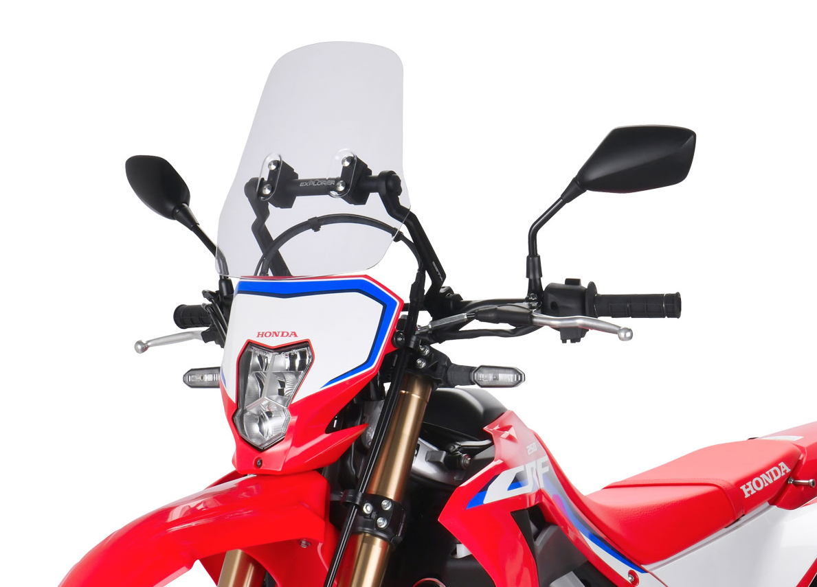 CRF450L/RL Zeta Windscreen | Adjustable Explorer Windshield 