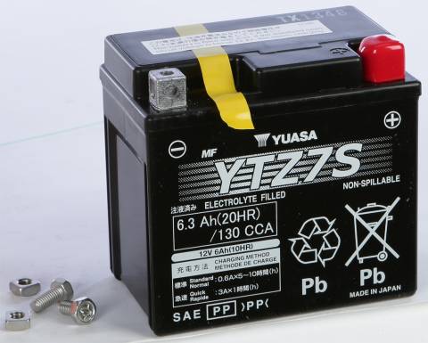 CRF300F'2026 Yuasa Battery YTZ7S - 130 CCA