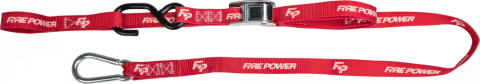 Firepower 1" Tie-Down Soft Tie Red 2/PK