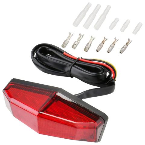 DRC Moto "Edge2" Tail Light Assembly Red
