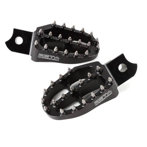 Grom'13-26 Zeta Aluminum Footpegs Black