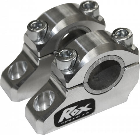 Rox Block Offset Riser Silver 1-1/4" Rise
