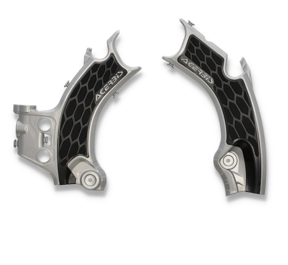 CRF250R/RX'25-26 - Acerbis Frame Guards Silver/Black : CRF's Only