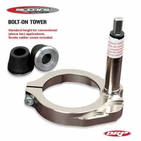 CRF450R'05-08 Scotts Steering Stabilizer Frame Bracket Tower (Above Bar)