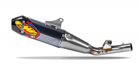 CRF250R/RX'25-27 FACTORY 4.1 RCT ALUMINUM ANODIZED (Slip-On) W/ CARBON CAP