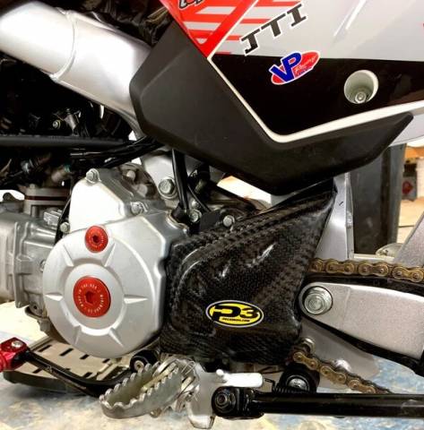 CRF110F'13-26 P3 Carbon Fiber Sprocket Cover