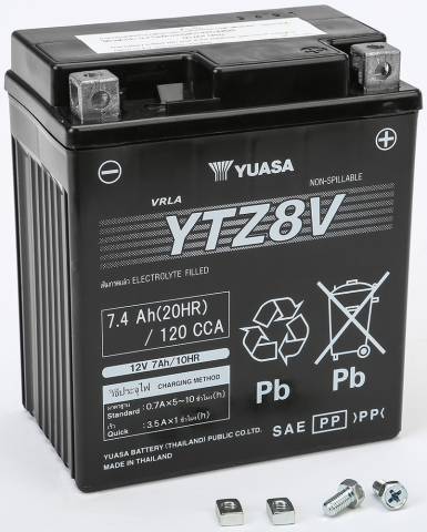 CRF250L'12-20 Yuasa YTZ8V Lead Acid Battery
