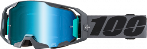 100% ARmatic Motocross Goggles, Petroma Aqua Mirror Lens