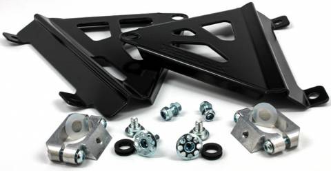 CRF250R/RX'18-21 Works Connection Radiator Braces (BLACK)