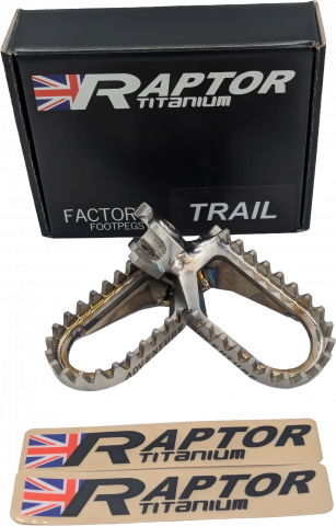 CRF1000L'16-19 - RAPTOR Titanium Foot Pegs for Honda Africa Twin