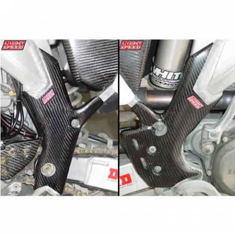 CRF250R'14-17 - Lightspeed Carbon Fiber Frame Guards