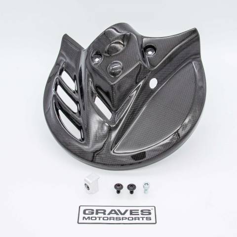 CRF450L/RL'19-26 CARBON & KEVLAR FRONT DISC GUARD