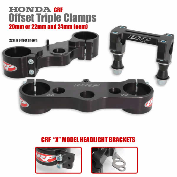 BRP Billet Triple Clamp Set : CRF's Only
