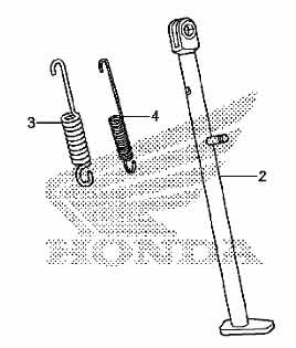 CRF250L Rally'17-20 - Short Kickstand Kit