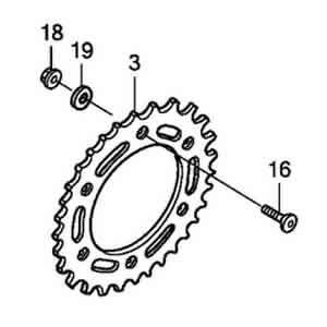 Main image of item: CRF250L'12-20 - Sprocket Bolt