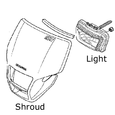 CRF450X - OEM Headlight Shroud