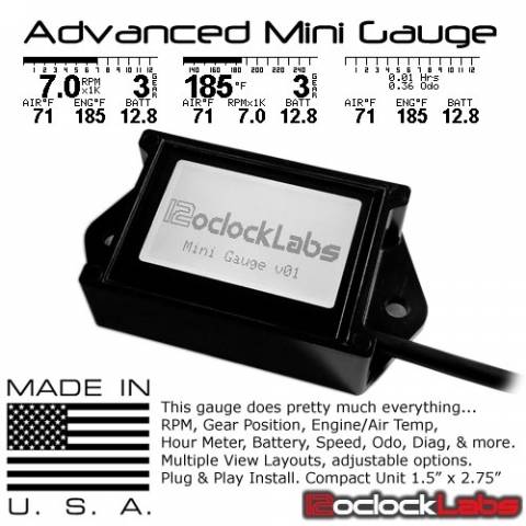 CRF450L/RL'19-25 - 12Oclock Labs Mini Gauge