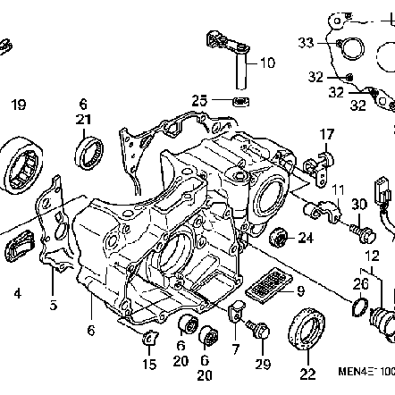 CRF450R - Crankcase Gasket