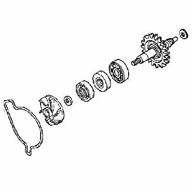 CRF250R'04-09 - Water Pump Rebuild Kit