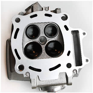 Main image of item: CRF250R - New OEM Head w/ Ti Intake and SS Exhaust Valves