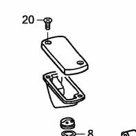 Main image of item: Honda Front Brake Master Cap Screw