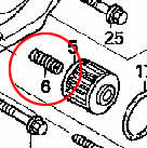 Main image of item: Honda OEM Oil Filter Spring