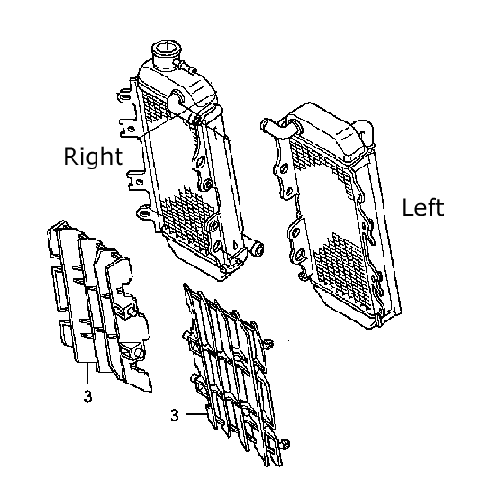 CRF150R'07-26 - Honda OEM Radiators