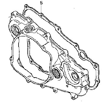 CRF250R- Honda OEM Right Case Cover Gasket