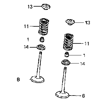 CRF250R'04-09 -  OEM Titanium Intake Valve Kit