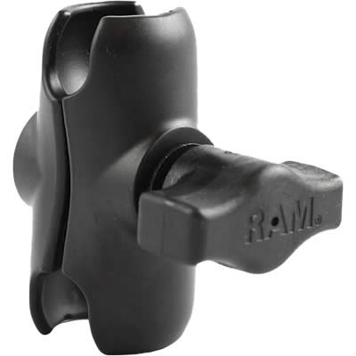 Short Double Socket 2" Arm - 1" Balls