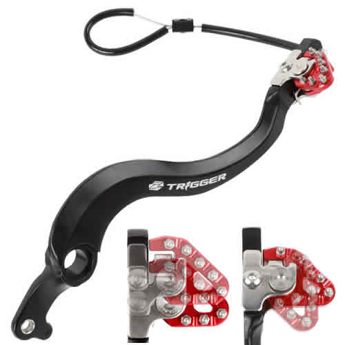 Zeta Trigger Brake Pedal CRF250/450R Red